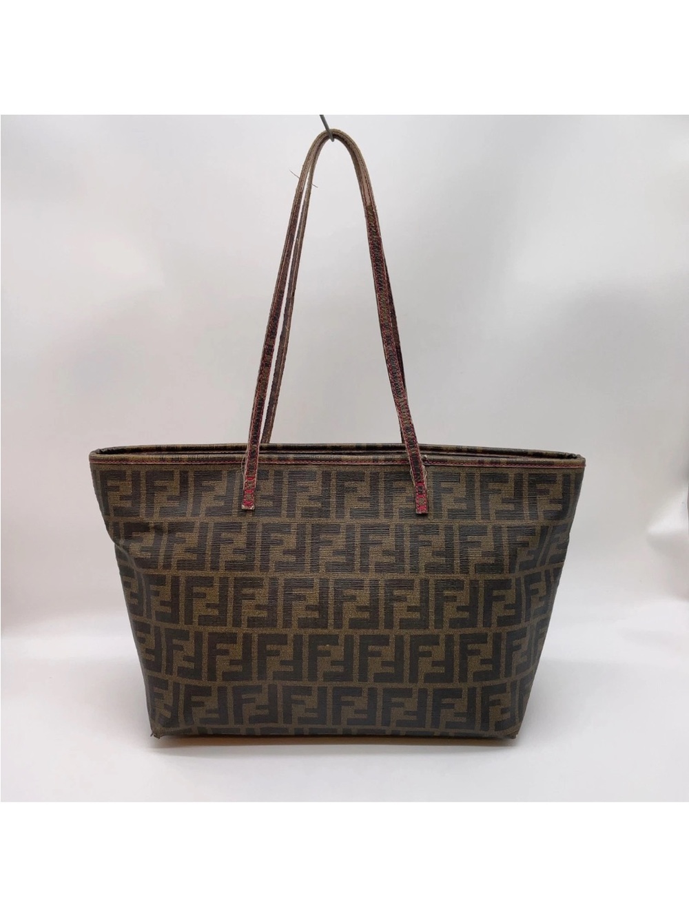 Authentic Fendi Brown Zucca Canvas Tote Bag
